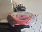 Roze radio & CD Speler - Helder Geluid, Audio, Tv en Foto, Radio's, Ophalen of Verzenden, Gebruikt, Radio, Met cd-speler