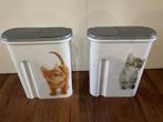 Curver Voedselcontainer Opdruk Kat Wit/Zilver 1.5 kg 4.5 ltr, Ophalen, Gebruikt
