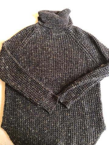 HOPE grand sweater trui tweed grijs katoen/linnenmix mt 34++ beschikbaar voor biedingen