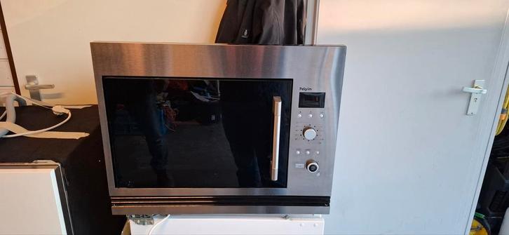 Pelgrim Combimagnetron MAG675RVS/P02, Witgoed en Apparatuur, Magnetrons, Gebruikt, Inbouw, Combimagnetron, 45 tot 60 cm, Grill