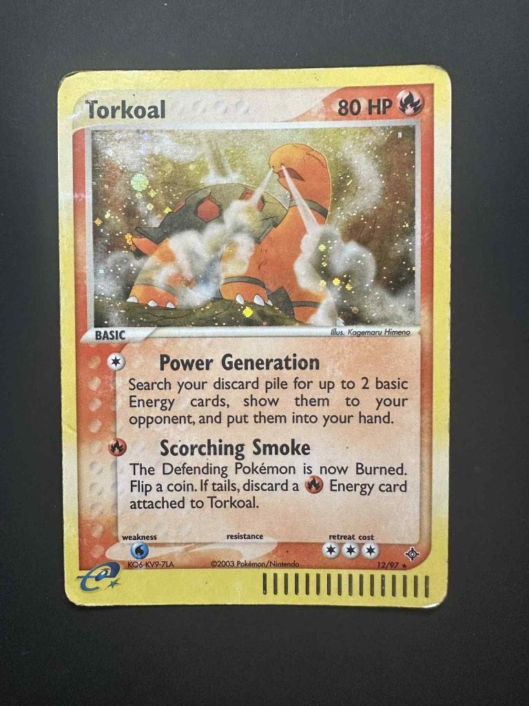 Torkoal Dragon, Ophalen of Verzenden, Gebruikt, Losse kaart, Foil