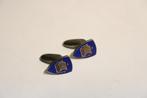 vintage Sporrong viking schip manchetknopen emaille, Sieraden, Tassen en Uiterlijk, Manchetknopen, Ophalen of Verzenden, Zo goed als nieuw