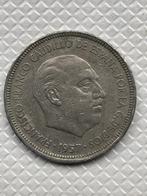 5 peseta PTAS 1957 Francisco Franco Caudillo de Espana, Postzegels en Munten, Ophalen of Verzenden, Overige landen, Losse munt