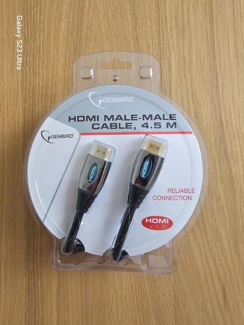 High Speed HDMI kabel man-man, met Ethernet, 4.5 m, Audio, Tv en Foto, Audiokabels en Televisiekabels, Nieuw, HDMI-kabel, 2 tot 5 meter