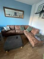 Suede hoekbank - week na december ophalen, Huis en Inrichting, Banken | Complete zithoeken, Ophalen, Gebruikt, Stof