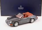Porsche 911 Carrera 2 Cabrio '90 GRIJS 1/18 NOREV LIM 187331, Verzenden, Nieuw, Auto, Norev