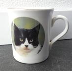 Faithful Friends kattenbeker zwart witte poes kat beker, Huis en Inrichting, Ophalen of Verzenden, Zo goed als nieuw, Overige stijlen