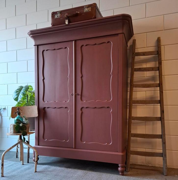 Vintage/Brocante terracotta kerkkast, Demontabele kast, Antiek en Kunst, Antiek | Meubels | Kasten, Ophalen of Verzenden