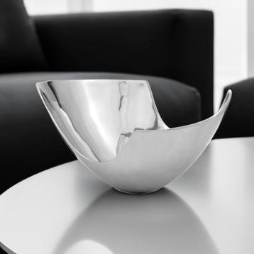 Centre-Piece Schaal No1 Groot Aluminium Vintage Modern 41 cm beschikbaar voor biedingen