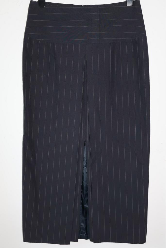 PAUW Amsterdam rok donkerblauw krijtstreep maat 40, Kleding | Dames, Rokken, Zo goed als nieuw, Blauw, Onder de knie, Ophalen of Verzenden