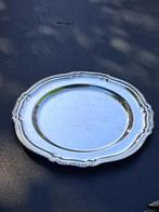 SALVER. —  VERZILVERD DIENBLAD/ PRESENTEERSCHOTEL.., Antiek en Kunst, Antiek | Goud en Zilver, Ophalen of Verzenden