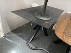 Tafel massief mangohout 160x80 matrixpoot staal, Ophalen, Nieuw, 50 tot 100 cm, Vijf personen of meer