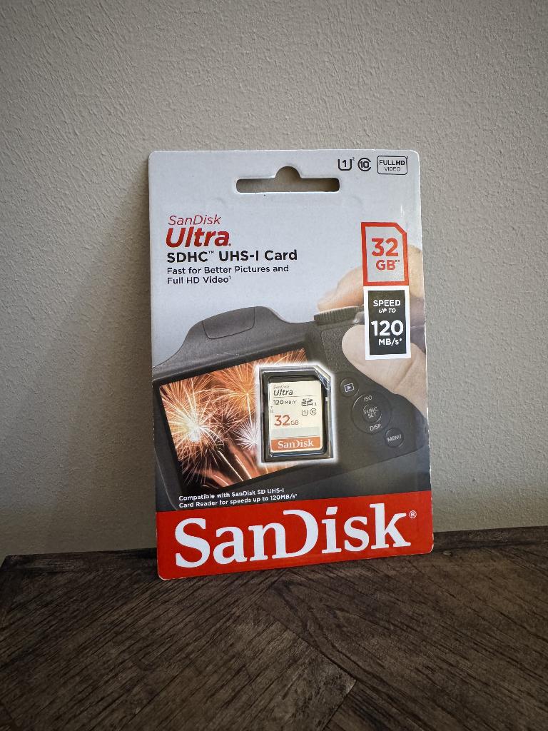 Geheugenkaart 32 GB, 32 GB, Sandisk, Nieuw, Ophalen of Verzenden