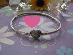 Pandora armband * 21 cm * ZGAN * HART clipsluiting PAVE *, Sieraden, Tassen en Uiterlijk, Armbanden, Ophalen of Verzenden, Zo goed als nieuw