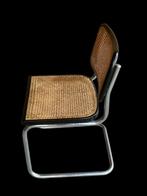 Twee Cesca Thonet style stoelen webbing S32 Marcel Breuer, Huis en Inrichting, Stoelen, Twee, Gebruikt, Ophalen of Verzenden, Zwart