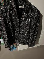 Zwart glitter jasje Delmod maat 40-42, Zwart, Ophalen of Verzenden, Zo goed als nieuw, Jasje