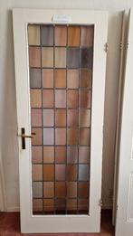 Glas in lood deur, Doe-het-zelf en Verbouw, Deuren en Horren, Ophalen, Gebruikt, Minder dan 80 cm, Binnendeur