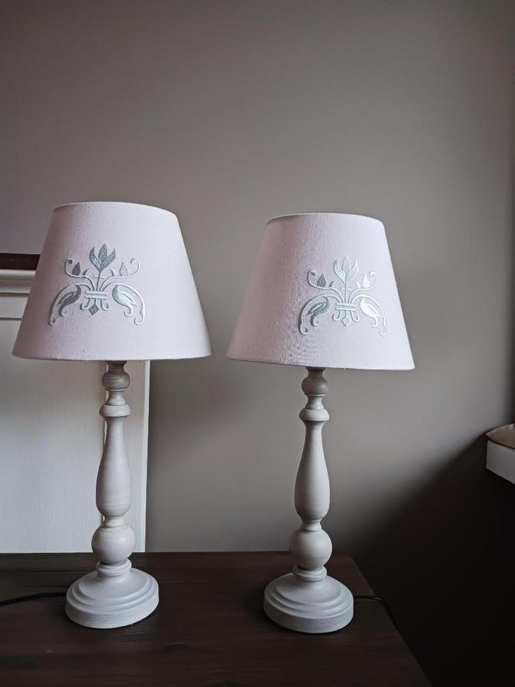 Lucide ROBIN - Tafellamp - Ø 26 cm - Taupe, Huis en Inrichting, Lampen | Tafellampen, Zo goed als nieuw, Minder dan 50 cm, Ophalen
