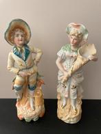 Biscuit Porselein Beeldjes - Set van 2, Antiek en Kunst, Antiek | Porselein, Ophalen of Verzenden