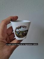 Bloempotje met Jongen met zwarte schaap, porselein 6x6x6cm, Tuin en Terras, Bloempotten, Overige materialen, Vierkant, Nieuw, Tuin