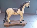 Houten speelgoedpaard op wielen, Huis en Inrichting, Woonaccessoires | Overige, Ophalen, Gebruikt