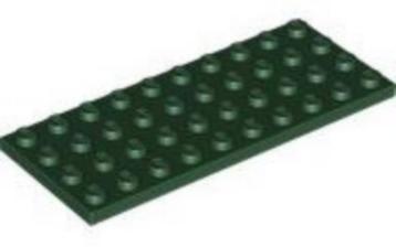 Lego plaatjes/plates 4x10 donker groen 11 stuks  beschikbaar voor biedingen