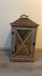 Houten Windlicht, Ophalen of Verzenden, Hout, 50 tot 75 cm