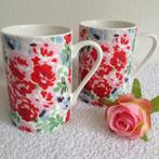 🌹2 Prachtige CATH KIDSTON Mokken/ Bekers met Rozen/ roosjes, Nieuw, Ophalen of Verzenden, Overige stijlen, Kop(pen) en/of Schotel(s)