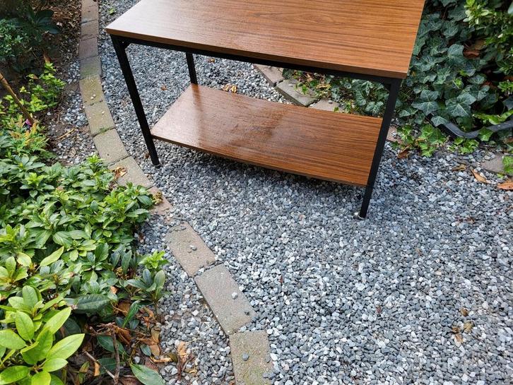 Vintage Jaren 70 Trolley / Bijzettafel, Huis en Inrichting, Tafels | Bijzettafels, Gebruikt, Rechthoekig, 45 tot 60 cm, Minder dan 55 cm