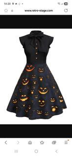 Halloween jurk met losse petticoat maat s, Maat 38/40 (M), Overige typen, Zwart, Nieuw