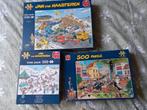 3 Jan van Haasteren puzzels in een koop !, Ophalen of Verzenden, 500 t/m 1500 stukjes, Zo goed als nieuw