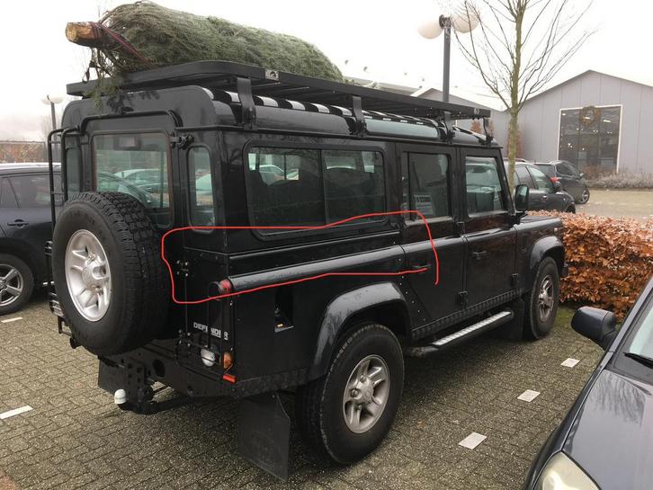 Capping rechts voor Defender 110 (Puma), Auto-onderdelen, Carrosserie en Plaatwerk, Bumper, Land Rover, Rechts, Nieuw, Ophalen