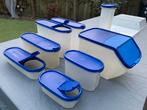 Tupperware ruimtebespaarders / opbergcontainers blauw, Ophalen, Zo goed als nieuw, Blauw, Overige typen