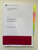 Arbeidsrecht jurisprudentie uva reader, Verzenden, Zo goed als nieuw, WO