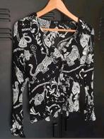 ALIX THE LABEL ruffle blouse ZGAN, Ophalen of Verzenden, Zo goed als nieuw, Maat 36 (S), Zwart