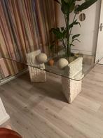 Design Eettafel Glas & Natuursteen 180x104cm, Ophalen, Zo goed als nieuw