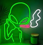 LED lamp neon stijl Alien met joint (38x34cm), Ophalen of Verzenden, Nieuw, Lichtbak of (neon) lamp