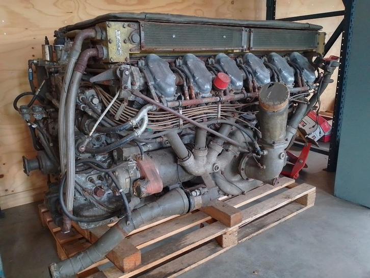 Continental V12 tankmotor, Auto-onderdelen, Motor en Toebehoren, Gebruikt, Ophalen