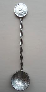 Lepeltje gemaakt van munten. 1940 - 1945. Stil verzet., Verzilverd, Ophalen of Verzenden, Zo goed als nieuw, Metaal