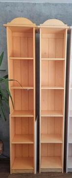 Duo Houten Kasten - Landelijke Stijl, Huis en Inrichting, Kasten | Boekenkasten, Ophalen, Met plank(en), Minder dan 50 cm, 200 cm of meer