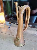 Oude koperen signaalhoorn, Muziek en Instrumenten, Blaasinstrumenten | Trompetten, Ophalen, Gebruikt, Overige typen