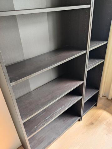 2 stuks Billy boekenkasten zwart 80x28x202 en 40x28x202 - afbeelding 3