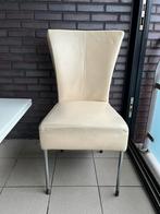 Polar lederen eetkamerstoelen 6x, Huis en Inrichting, Ophalen, Gebruikt, Wit, Vijf, Zes of meer stoelen