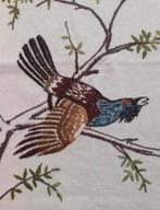 Vintage wandkleed jaren 70 vogel 118/75