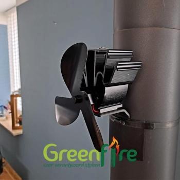 Kachelpijp ventilator, Tuin en Terras, Haardhout, Blokken, Overige houtsoorten, Minder dan 3 m³, Ophalen of Verzenden