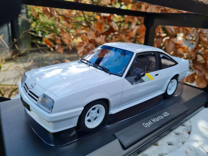 1:18 Opel Manta B 400 uit 1982 Wit Norev 750 stuks!, Hobby en Vrije tijd, Modelauto's | 1:18, Nieuw, Auto, Norev, Ophalen of Verzenden