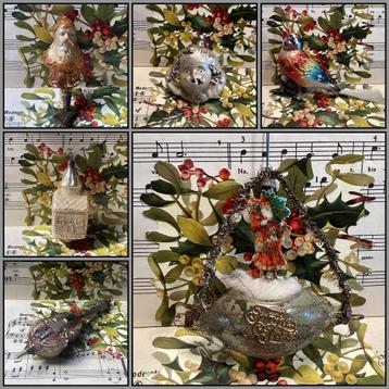 Oude kerstbal en figuren verkoop gestart bij Puurnostalgie beschikbaar voor biedingen