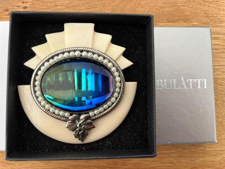 ERMANI BULATTI BROCHE, Sieraden, Tassen en Uiterlijk, Broches, Gebruikt, Overige materialen, 7 tot 10 cm, Verzenden