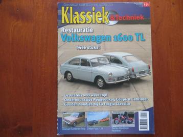 Klassiek & Techniek 111 Volkswagen 1600 TL, Peugeot 504 Cpé beschikbaar voor biedingen