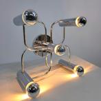 Sciolari Leola Chrome Lamp  Jaren 60 Design mid century, Ophalen of Verzenden, Zo goed als nieuw, Metaal, Vintage